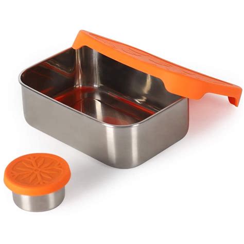 stainless steel lunch box silicone lid|foldable lunch silicone boxes.